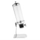 Olympia Graan Dispenser Enkel 4L - RVS & SAN Voedseldispenser Zilver
