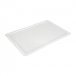 Cambro Deksel voor Pizza Deegkrat 60x40x2 cm – Wit Polyethyleen