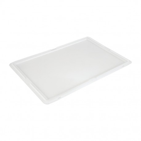 Cambro Deksel voor Pizza Deegkrat 60x40x2 cm – Wit Polyethyleen