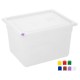 Hygiplas Click PP GN-bak 1/2 met deksel & 7 kleurclips 200 mm 11,7L - Set van 4
