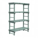 Jackstack Eurostelling 120x50cm – Kunststof Modulair Rek + GRATIS Vlonder