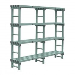 Jackstack Kunststof Eurostelling 200x40cm - SPECIALE AANBIEDING + GRATIS Vlonder
