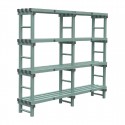 Jackstack Kunststof Eurostelling 200x40cm - SPECIALE AANBIEDING + GRATIS Vlonder