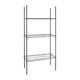 Nisbets Essentials 3-laags gecoat stellingsysteem 1820 x 915 x 457mm - modulair rek in staal