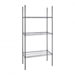 Nisbets Essentials 3-laags gecoat stellingsysteem 1820 x 915 x 457mm - modulair rek in staal