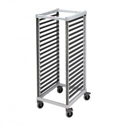 Cambro GN 2/1 Regaalwagen 18 Etages – Composiet, Grijs – voor 36x GN 1/1 Bakken