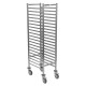 Matfer Bourgeat Gastronorm-Stellingwagen 20 Niveaus 1/1 GN – RVS Regaalwagen Zilver