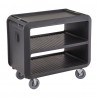 Cambro Pro Service Kar – Zwarte Serveerwagen van Polypropyleen