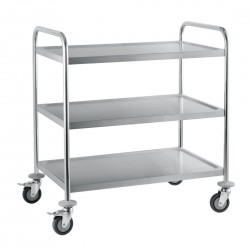 Craven RVS serveerwagen met 3 etages – Zilver