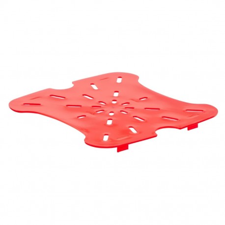 Cambro FreshPro Rood Afvoerrek 195 x 195 mm – Polycarbonaat Voorraadrek