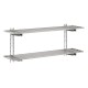 Gastro-M RVS Wandplankset 2 Niveaus 100x100x40cm – Complete Montageset