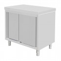 Vloerstaande Kast RVS Zilver 900x900x600mm - Vogue