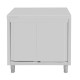 Vloerstaande Kast RVS Zilver 900x900x600mm - Vogue
