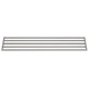 Gastro-M RVS wandrek 2 niveaus 180x40cm - complete montageset