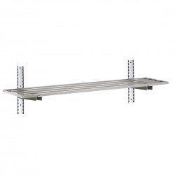 Gastro-M RVS wandplank 120x40 cm - complete montageset, 1 niveau