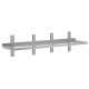 Gastro-M RVS wandschap 200x40cm - complete montageset met 1 niveau
