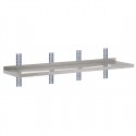 Gastro M RVS wandplank 180x40cm - complete montageset, 1 niveau