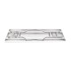 Vogue RVS inklapbare werktafel 1830x610x780 – Zilver