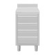 Vogue RVS Werktafel met 4 Laden en Opstaande Rand 100 mm – 900x500x700 mm