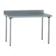 Tournus RVS Werktafel met Achteropstand 140cm - Zilver