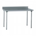 Tournus RVS Werktafel met Achteropstand 140cm - Zilver