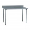 Tournus RVS werktafel met achteropstand 100 cm – 100x70x90 cm