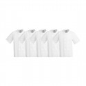 Whites Boston Unisex Koksbuis Wit M – Set van 5 (Katoen & Gerecycled Polyester)