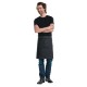 Chaud Devant sloof Black Denim - Zwart Polykatoen Schort 90x50cm