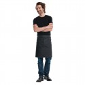 Chaud Devant sloof Black Denim - Zwart Polykatoen Schort 90x50cm