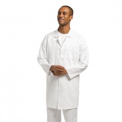 Whites horeca labjas XL – wit, unisex, katoen & gerecycled polyester