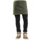 Chaud Devant Base Green denim schort – katoenen halterschort W80 x L40 cm