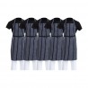 Whites Butchers gestreepte halterschort blauw/wit – set van 5 | Whites Chefs Clothing