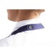 Whites halterschort met V-hals donkerblauw – Polykatoen