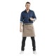 Chaud Devant Forene Mud Denim halterschort – Bruin – W70-L50 cm – Unisex