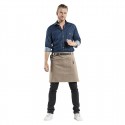 Chaud Devant Forene Mud Denim halterschort – Bruin – W70-L50 cm – Unisex