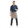 Chaud Devant Forene Mud Denim halterschort – Bruin – W70-L50 cm – Unisex