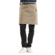 Chaud Devant Forene Mud Denim halterschort – Bruin – W70-L50 cm – Unisex
