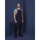 Southside Cotton Canvas Halterschort Marineblauw - Katoen