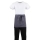 Whites korte sloof grijs – heupschort katoen/polyester met voorvak