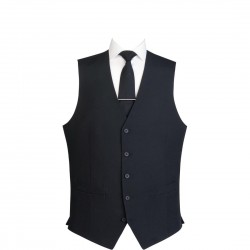 Herengilet 5 knopen zwart – maat XS – polyester serveerkleding