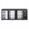 Polar U-serie premium 3-deurs barkoeling 355L – Zwart Staal