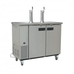 Polar G-serie dubbele fust bierdispenser RVS - professionele tapinstallatie