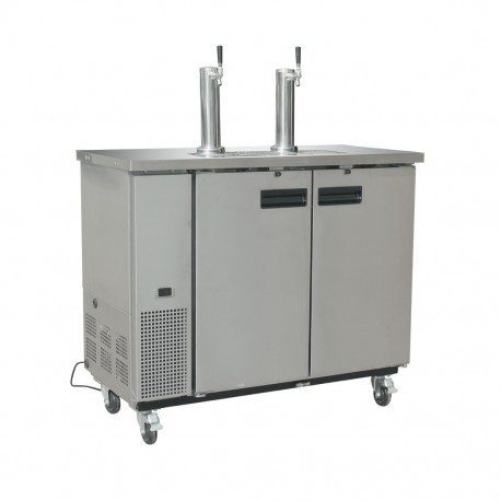 Polar G-serie dubbele fust bierdispenser RVS - professionele tapinstallatie