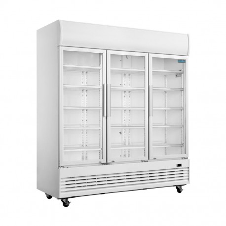 Polar G-serie driedeurs displaykoeling 1300L – wit