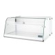 Polar G-serie aanrecht zelfbedieningsvitrine – RVS & glas – 40L – Zilver