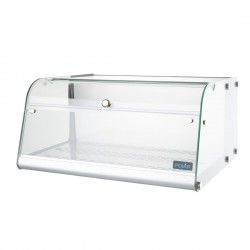 Polar G-serie aanrecht zelfbedieningsvitrine – RVS & glas – 40L – Zilver