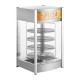 Buffalo 4-laags verwarmde pizzadisplay – zilver, 800W