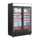 Polar G-serie Staande Display Vriezer 920L Zwart – Gelakt Staal & Glas