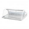Polar G-serie vis koelvitrine 225L – Display koelkast RVS & Glas, Wit
