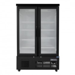 Polar G-serie dubbele deur multideck vriezer - zwart, 1200mm breed